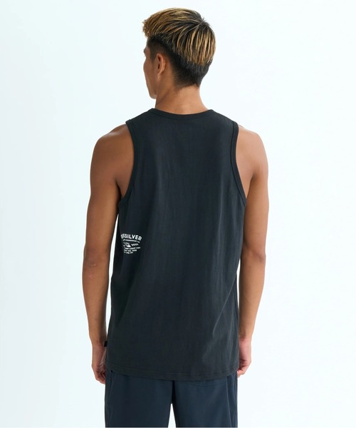 Quiksilver（クイックシルバー）の「BRICKS AND MORTAR TA /クイックシルバーフロントプリントUSコットン天竺タンクトップ（タンクトップ・メンズ・ホワイト/ブラック/イエロー・MEDIUM/LARGE/X-LARGE）」の4枚目の写真