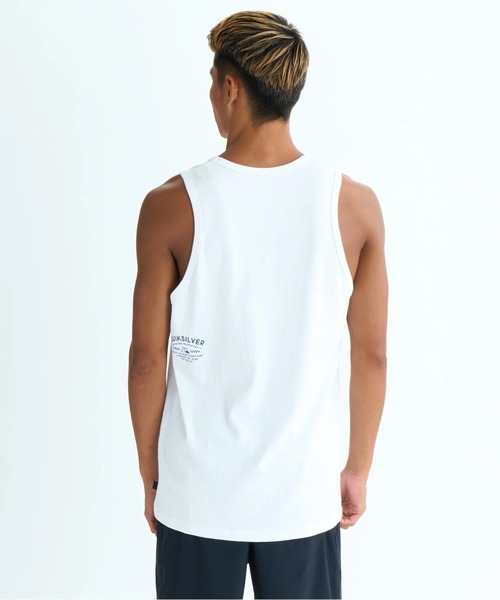Quiksilver（クイックシルバー）の「BRICKS AND MORTAR TA /クイックシルバーフロントプリントUSコットン天竺タンクトップ（タンクトップ・メンズ・ホワイト/ブラック/イエロー・MEDIUM/LARGE/X-LARGE）」の9枚目の写真