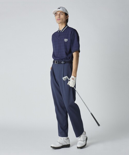 UNITED ARROWS GOLF ポロシャツ Lサイズ ネイビー　新品未使用 UNITED ARROWS GOLF | マリンボーダーをモダンにアレンジした