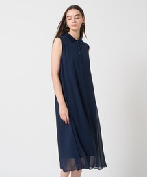 定価5.5万★ANAYIアナイ★ マリンドットプリントシフォンワンピース＊紺36 ANAYI｜アナイのワンピース（ドット柄）通販 - ZOZOTOWN