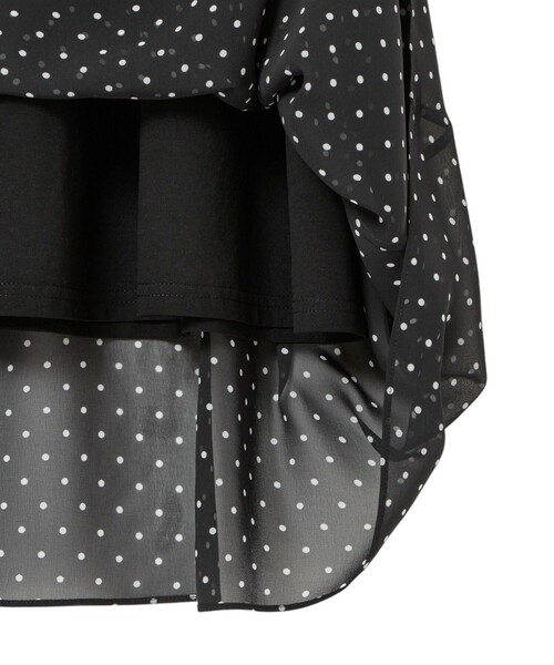 シフォンコンビ配色カラー ワンピース（ワンピース）｜ANAYI（アナイ