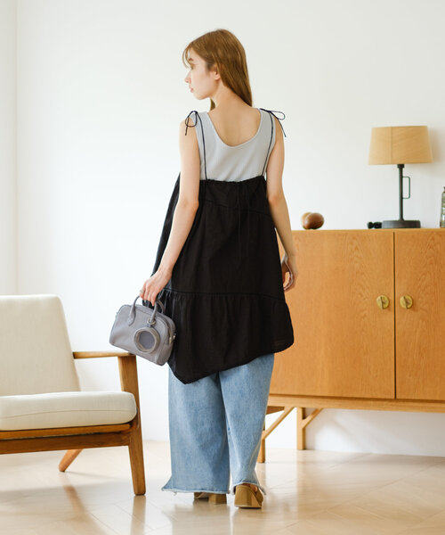 Kastane カスタネ チュニック トップス セット売り セール】格子フェザーチュニック（チュニック）｜Kastane