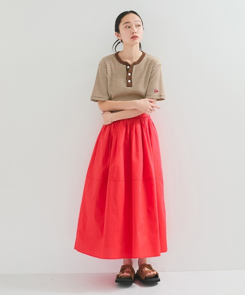Healthknit（ヘルスニット）の「【Healthknit/ヘルスニット】Multi Border Waffle S/S（Tシャツ/カットソー・レディース・ブルー系その他4/ブラウン/グリーン・FREE）」の13枚目の写真