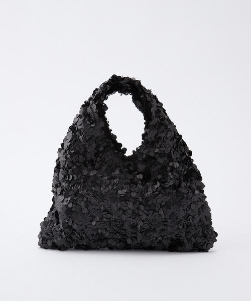 BONLECILL noir(ボンルシールノワール)の「【BONLECILL noir】2wayスパンコールハンドバッグ/ショルダーバッグ(ハンドバッグ・レディース・ブラック/アイボリー・FREE)」の5枚目の写真