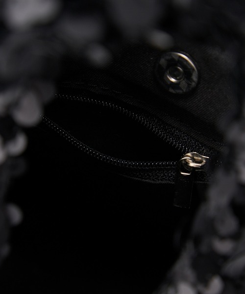 BONLECILL noir(ボンルシールノワール)の「【BONLECILL noir】2wayスパンコールハンドバッグ/ショルダーバッグ(ハンドバッグ・レディース・ブラック/アイボリー・FREE)」の12枚目の写真
