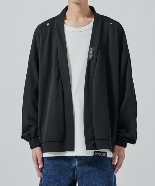 SHAREEF(シャリーフ)の「【SHAREEF】GEORGETTE CARDIGAN(カーディガン/ボレロ・メンズ・ライトグレー/ブラック・2/1)」の9枚目の写真