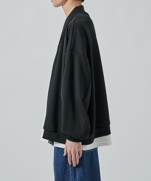 SHAREEF(シャリーフ)の「【SHAREEF】GEORGETTE CARDIGAN(カーディガン/ボレロ・メンズ・ライトグレー/ブラック・2/1)」の10枚目の写真