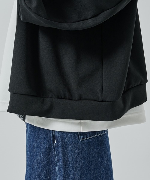 SHAREEF(シャリーフ)の「【SHAREEF】GEORGETTE CARDIGAN(カーディガン/ボレロ・メンズ・ライトグレー/ブラック・2/1)」の14枚目の写真