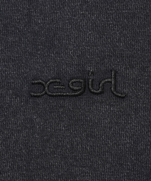 X-girl（エックスガール）の「FADED CROPPED CREWNECK SWEAT TOP（スウェット・レディース・ブラック/オリーブ/ネイビー・S/M）」の7枚目の写真