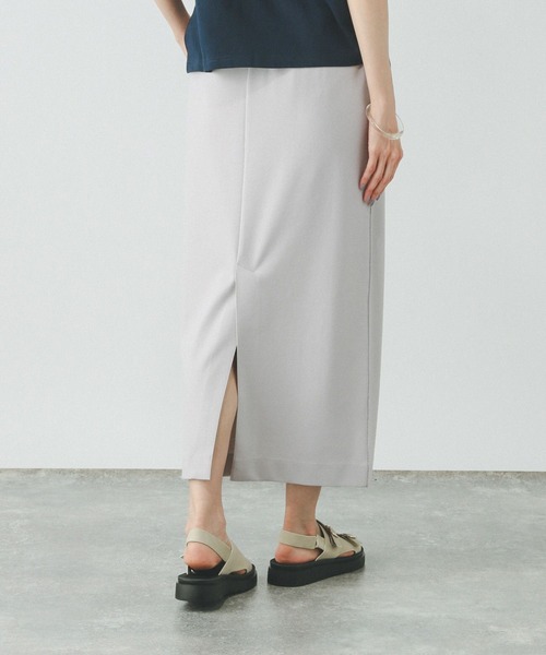 GLOBAL WORK（グローバルワーク）の「ウツクシルエットIラインスカート/459966（スカート・レディース・ライトグレー/ネイビー/ブラック/カーキ/チャコール・LARGE/MEDIUM/SMALL）」の13枚目の写真