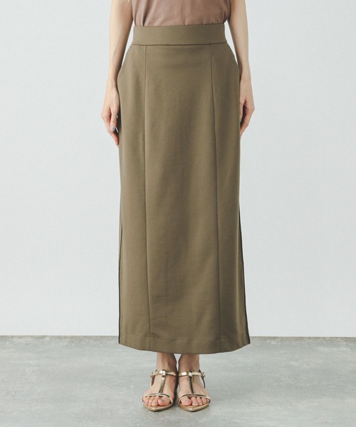 GLOBAL WORK（グローバルワーク）の「ウツクシルエットIラインスカート/459966（スカート・レディース・ライトグレー/ネイビー/ブラック/カーキ/チャコール・LARGE/MEDIUM/SMALL）」の22枚目の写真