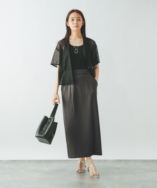 【国内送関税込】JIL SANDER ☆ 光沢 ペンシルスカート セール】ウツクシルエットIラインスカート/459966（スカート