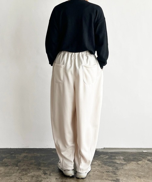 HARVESTY(ハーベスティ)の「HARVESTY / ハーベスティー EASY CIRCUS PANTS BACK PIQUE JERSEY (A12513) 裏カノコジャージ イージーサーカスパンツ(その他パンツ・レディース・アイボリー/ブラック/ワイン・0/2/1)」の11枚目の写真