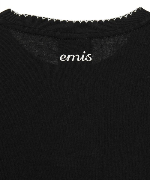 EMIS（イミス）の「(WOMENS) MINI CORSAGE SLEEVE TOP（Tシャツ/カットソー・レディース・ブラック/ホワイト/ライトグレー・FREE）」の7枚目の写真