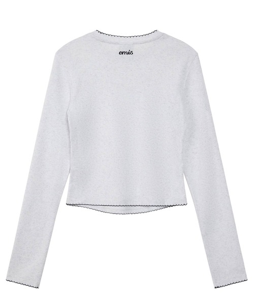 EMIS（イミス）の「(WOMENS) MINI CORSAGE SLEEVE TOP（Tシャツ/カットソー・レディース・ブラック/ホワイト/ライトグレー・FREE）」の15枚目の写真