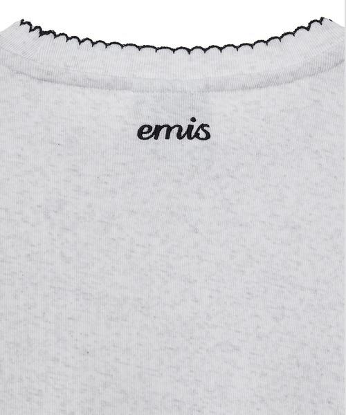 EMIS（イミス）の「(WOMENS) MINI CORSAGE SLEEVE TOP（Tシャツ/カットソー・レディース・ブラック/ホワイト/ライトグレー・FREE）」の17枚目の写真