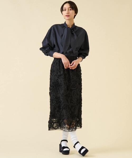 martinique(マルティニーク)の「《別注》【BOURRIENNE /ブリエンヌ】MERVEILLEUSE NAVY(シャツ/ブラウス・レディース・ネイビー・34)」の6枚目の写真
