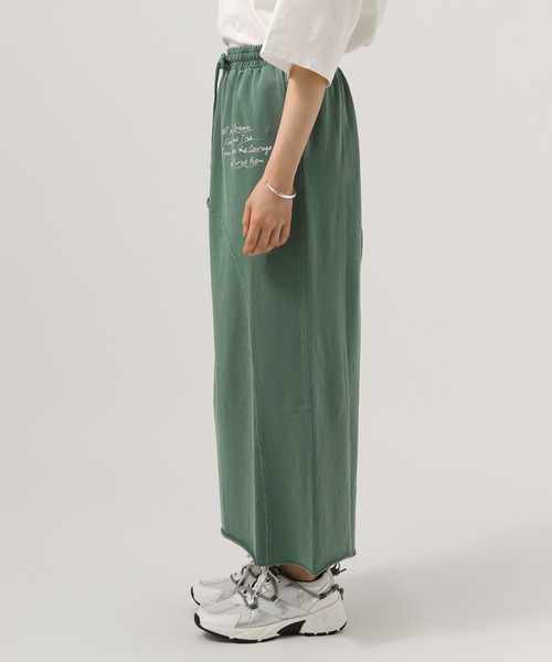 BAYFLOW(ベイフロー)の「ピグメントスカート(スカート・レディース・ブルー/チャコール/グリーン・FREE)」の6枚目の写真