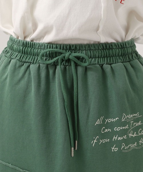 BAYFLOW(ベイフロー)の「ピグメントスカート(スカート・レディース・ブルー/チャコール/グリーン・FREE)」の8枚目の写真