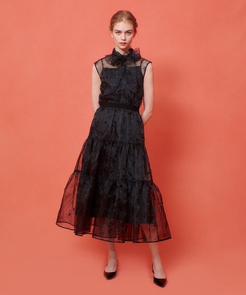 LOULOU WILLOUGHBY（ルルウィルビー）の「【LOULOU WILLOUGHBY】オーガンジーフラワー刺繍ブラウス（シャツ/ブラウス・レディース・ベージュ/ブラック・2）」の15枚目の写真