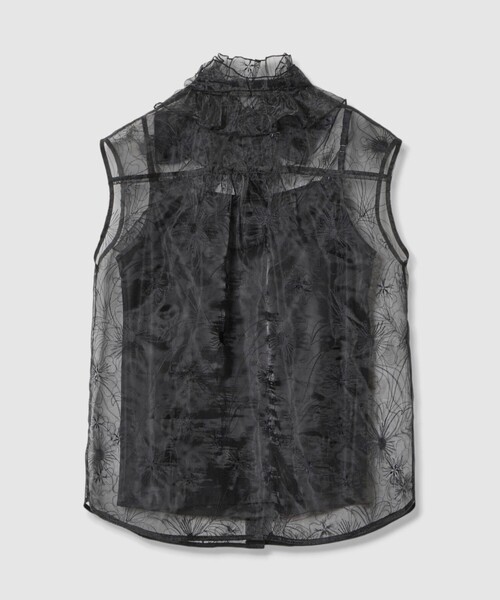 LOULOU WILLOUGHBY（ルルウィルビー）の「【LOULOU WILLOUGHBY】オーガンジーフラワー刺繍ブラウス（シャツ/ブラウス・レディース・ベージュ/ブラック・2）」の17枚目の写真