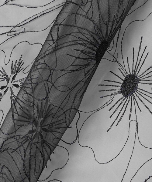 LOULOU WILLOUGHBY（ルルウィルビー）の「【LOULOU WILLOUGHBY】オーガンジーフラワー刺繍ブラウス（シャツ/ブラウス・レディース・ベージュ/ブラック・2）」の19枚目の写真