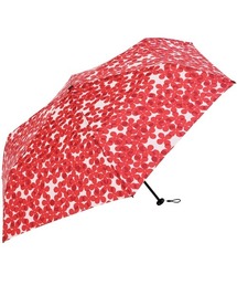 折りたたみ傘（レッド/赤色系・花柄・ボタニカル柄）ファッション通販