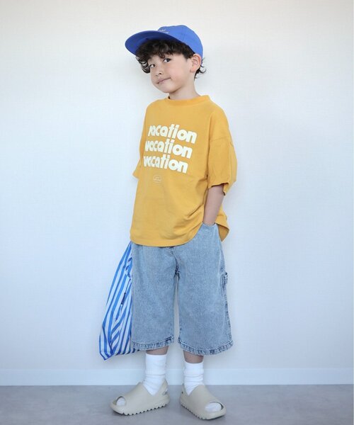 CIAOPANIC TYPY(チャオパニックティピー)の「【KIDS】ペインターバミューダデニムパンツ(デニムパンツ・キッズ・サックスブルー/ネイビー・SMALL/MEDIUM/XX-LARGE/LARGE/X-LARGE)」の12枚目の写真
