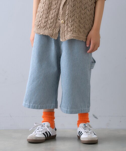 CIAOPANIC TYPY(チャオパニックティピー)の「【KIDS】ペインターバミューダデニムパンツ(デニムパンツ・キッズ・サックスブルー/ネイビー・SMALL/MEDIUM/XX-LARGE/LARGE/X-LARGE)」の16枚目の写真