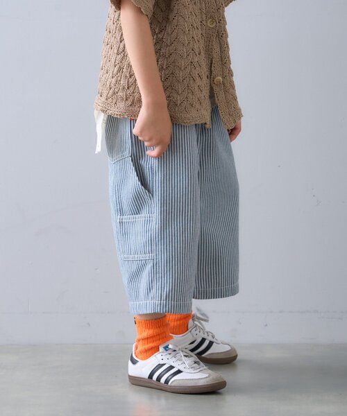 CIAOPANIC TYPY(チャオパニックティピー)の「【KIDS】ペインターバミューダデニムパンツ(デニムパンツ・キッズ・サックスブルー/ネイビー・SMALL/MEDIUM/XX-LARGE/LARGE/X-LARGE)」の17枚目の写真