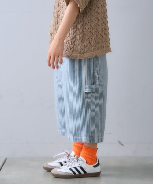 CIAOPANIC TYPY(チャオパニックティピー)の「【KIDS】ペインターバミューダデニムパンツ(デニムパンツ・キッズ・サックスブルー/ネイビー・SMALL/MEDIUM/XX-LARGE/LARGE/X-LARGE)」の20枚目の写真