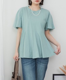 フレアヘムショートスリーブトップ