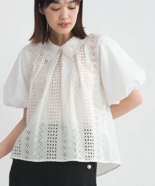 美品♡レリアン パール レース ブラウス バルーンスリーブ 近年モデル 23SS 楽天市場】20時〜1300円クーポンで2690円☆速乾性 ブラウス 白