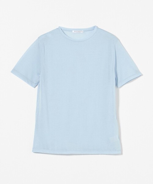 tシャツ コットンナイロン天竺 シアー クルーネック ショートスリーブTシャツ レディース コットンナイロン天竺 シアー クルーネック ショートスリーブTシャツ