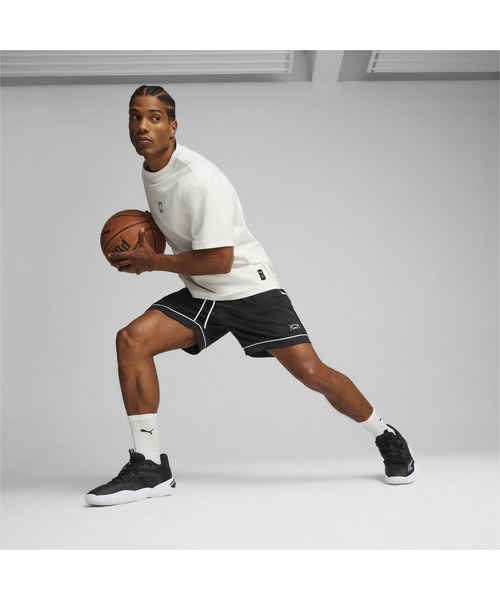 PUMA（プーマ）の「PUMA プーマ メンズ バスケットボール ザ クラシックス メッシュ ショーツ（その他パンツ・メンズ・ブラック系その他6/ブラック・MEDIUM/LARGE/X-LARGE）」の4枚目の写真