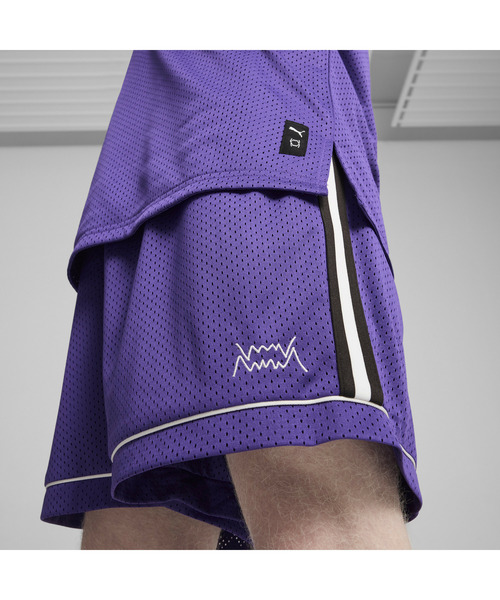 PUMA（プーマ）の「PUMA プーマ メンズ バスケットボール ザ クラシックス メッシュ ショーツ（その他パンツ・メンズ・ブラック系その他6/ブラック・MEDIUM/LARGE/X-LARGE）」の9枚目の写真