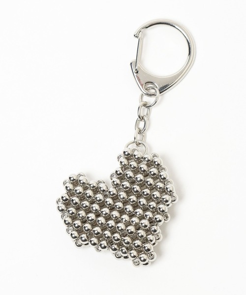 Me%（ミィパーセント）の「ビーズminiハートキーチャーム 495902（キーホルダー・レディース・ブラック系その他/オフホワイト/アイボリー・FREE）」の6枚目の写真