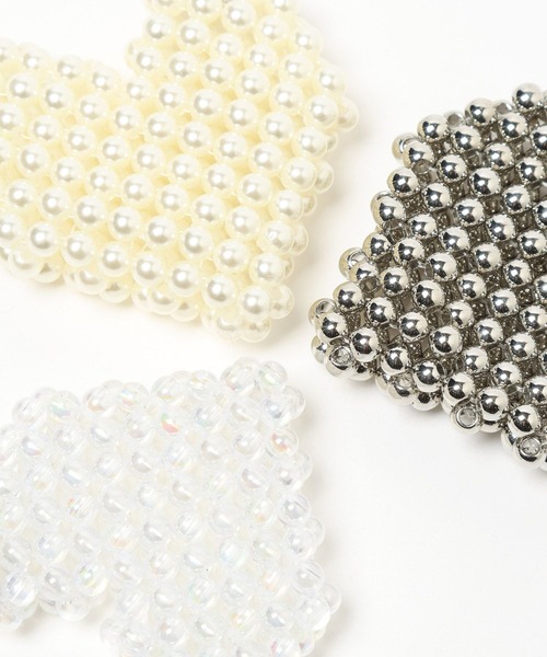 Me%（ミィパーセント）の「ビーズminiハートキーチャーム 495902（キーホルダー・レディース・ブラック系その他/オフホワイト/アイボリー・FREE）」の14枚目の写真