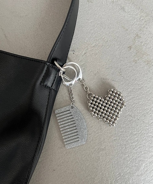 Me%（ミィパーセント）の「ビーズminiハートキーチャーム 495902（キーホルダー・レディース・ブラック系その他/オフホワイト/アイボリー・FREE）」の15枚目の写真