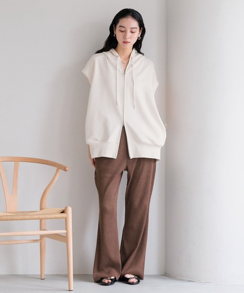 ZIPフーディノースリーブ 572294（Tシャツ/カットソー）｜LOWRYS