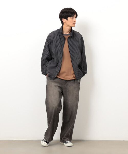 Purple&Yellow(パープルアンドイエロー)の「ライトオンスデニム タックワイドパンツ(その他パンツ・メンズ・ブラック/グレー系・X-SMALL/SMALL/MEDIUM/LARGE)」の8枚目の写真