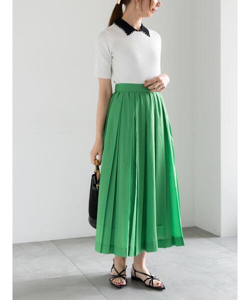 Te chichi(テチチ)の「パールトリミングカラー5分袖ニット(ニット/セーター・レディース・ブラック/オフホワイト/ネイビー・F)」の18枚目の写真