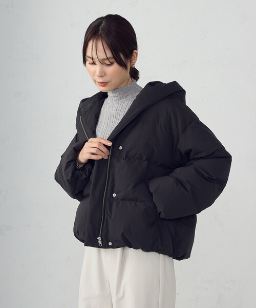 セール】フーデッドショートダウン（ダウンジャケット/コート）｜COMME