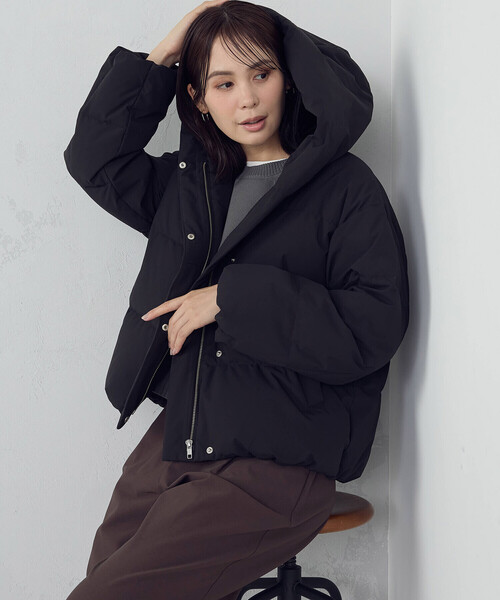 セール】フーデッドショートダウン（ダウンジャケット/コート）｜COMME