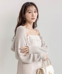 RANDA（ランダ）の「フェザーボレロニットカーディガン（カーディガン/ボレロ）」