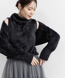 フェザーボレロニットカーディガン