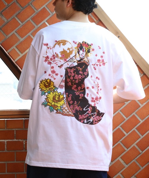 和柄刺繍Tシャツ（Tシャツ/カットソー）｜8(eight)（エイト）の