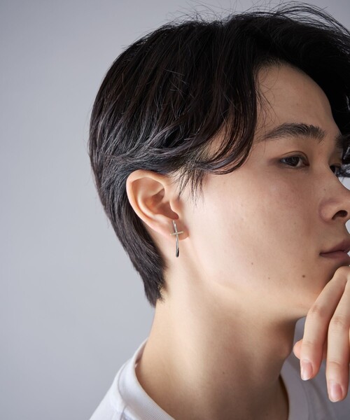 Jouete（ジュエッテ）の「[ウェアピアス] ジルコニア クロス コンビカラー（ピアス（両耳用）・レディース・シルバー系その他・FREE）」の6枚目の写真