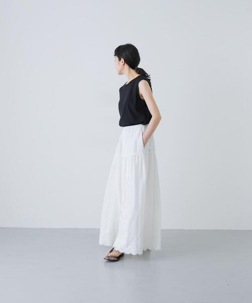 かぐれ　刺繍ティアードパンツ カグレ かぐれ 刺繍ティアードパンツ （OFF） - ファッション