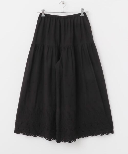 かぐれ(カグレ)の「刺繍ティアードパンツ(その他パンツ・レディース・ブラック/オフホワイト・FREE)」の20枚目の写真